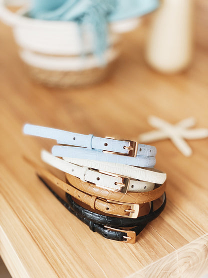 Sienna White Belt